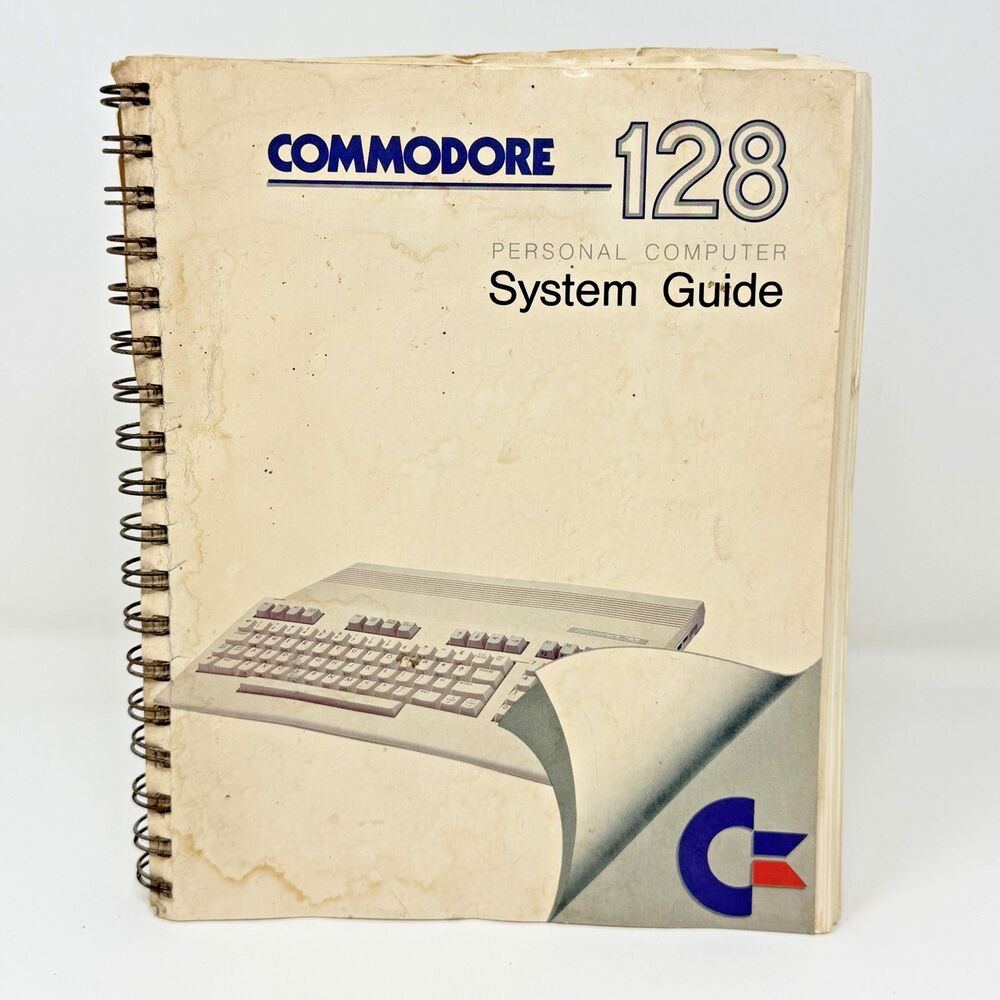 Commodore 128 Personal Computer System Guide 1985 C128 User Manual Vintage